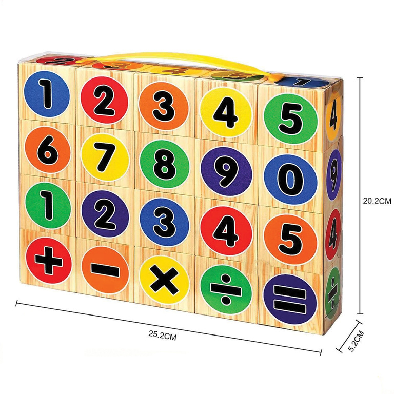 KLOCKI EDUKACYJNE PIANKOWE NAUKA MATEMATYKI DLA DZIECI 20 ELE. (3)