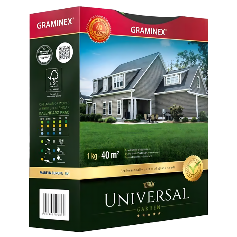 Premium Trawa Nasiona UNIVERSAL Mieszanka Uniwersalna 1kg 40m Odporna (1)