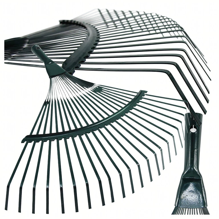 Grabie do Liści Trawy Wachlarzowe 42cm Ogrodowe z Kijem Teleskopowym 150 cm (5)