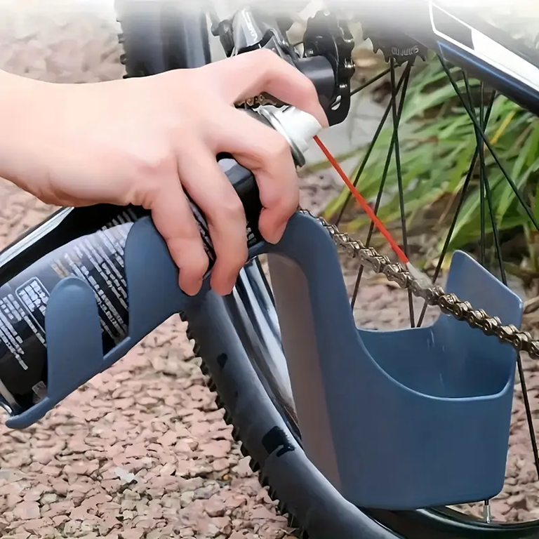 Pojemnik do Czyszczenia Łańcucha Rowerowego z Uchwytem na Spray Smar Olej (13)