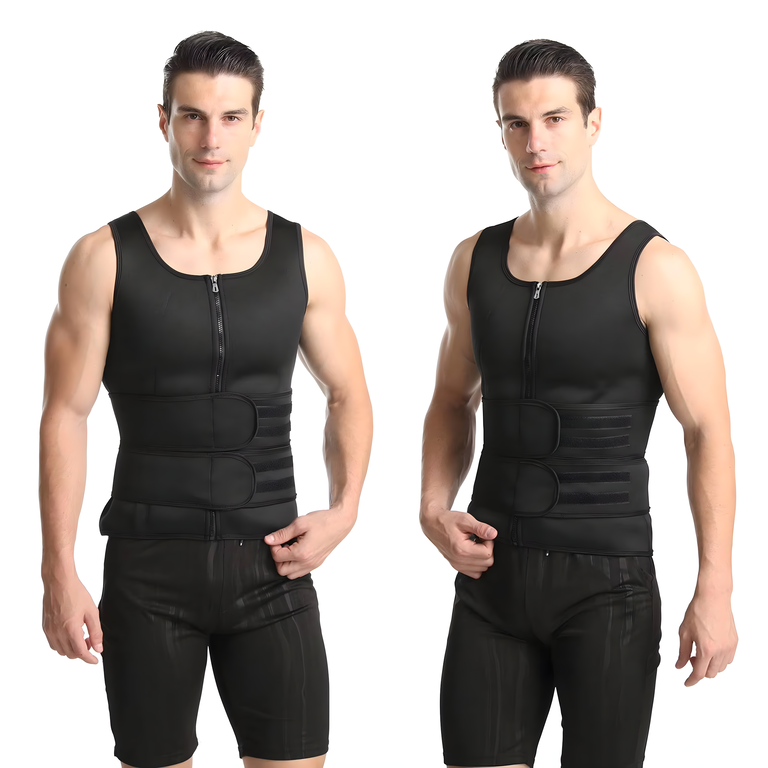 KAMIZELKA NEOPRENOWA FITNESS MĘSKA ODCHUDZAJĄCA SPORTOWA TRENINGOWA SAUNA M (2)