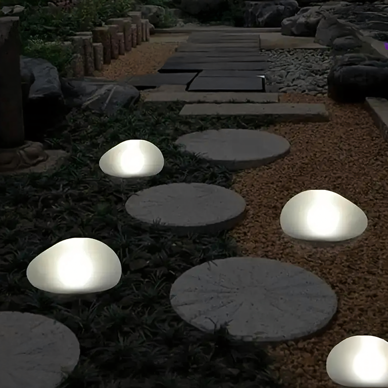 Lampa Solarna LED Kamień Ogrodowa na Taras Zewnętrzna 14cm Elegancka (6)