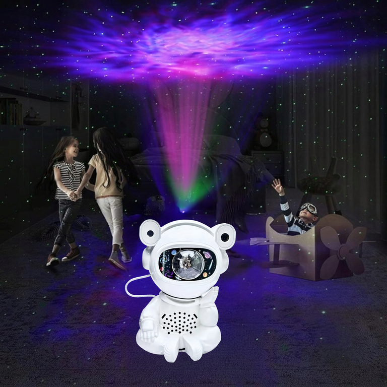 Projektor Gwiazd Astonauta Lampka Nocna Rzutnik dla Dzieci Kosmos Pilot USB (12)