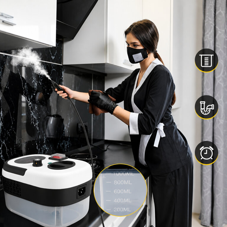 Myjka Parowa Odkurzacz Parowy Parownica 2500W do Czyszczenia Uniwerslana  (11)